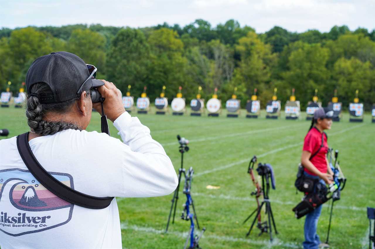 Ryan Arreola spots a target.