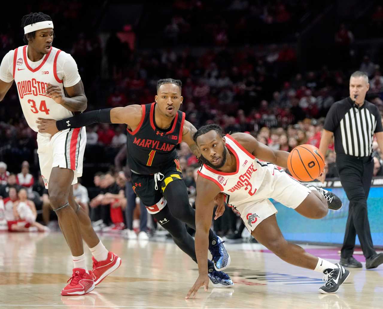 Best photos of Ohio State basketball's win over Maryland