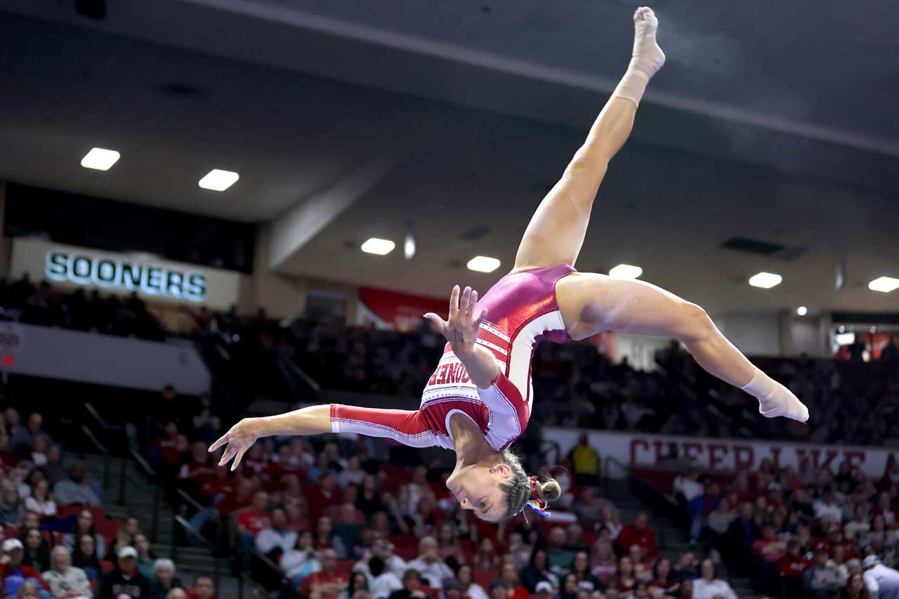 Best photos from Oklahoma Women's Gymnastics win Friday night