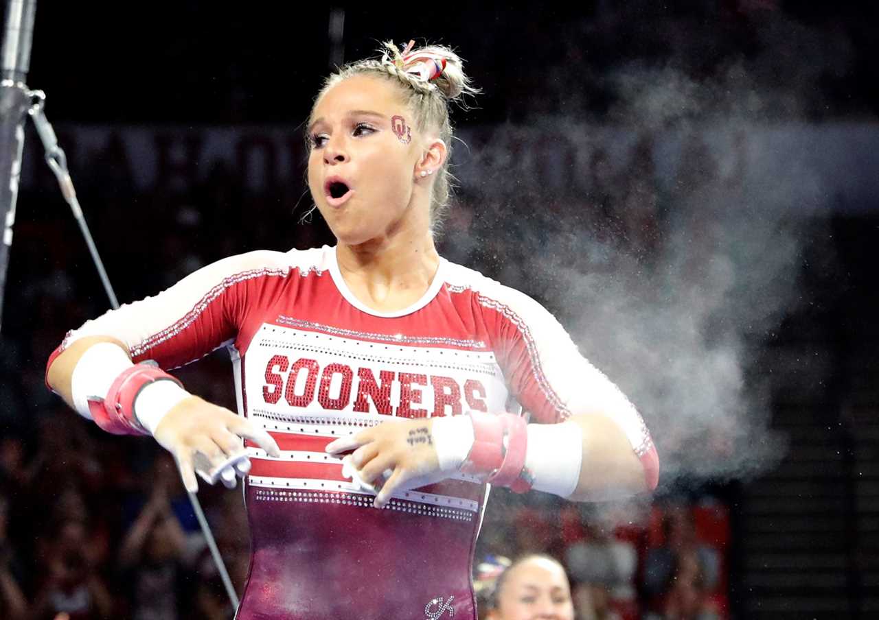 Best photos from Oklahoma Women's Gymnastics win Friday night