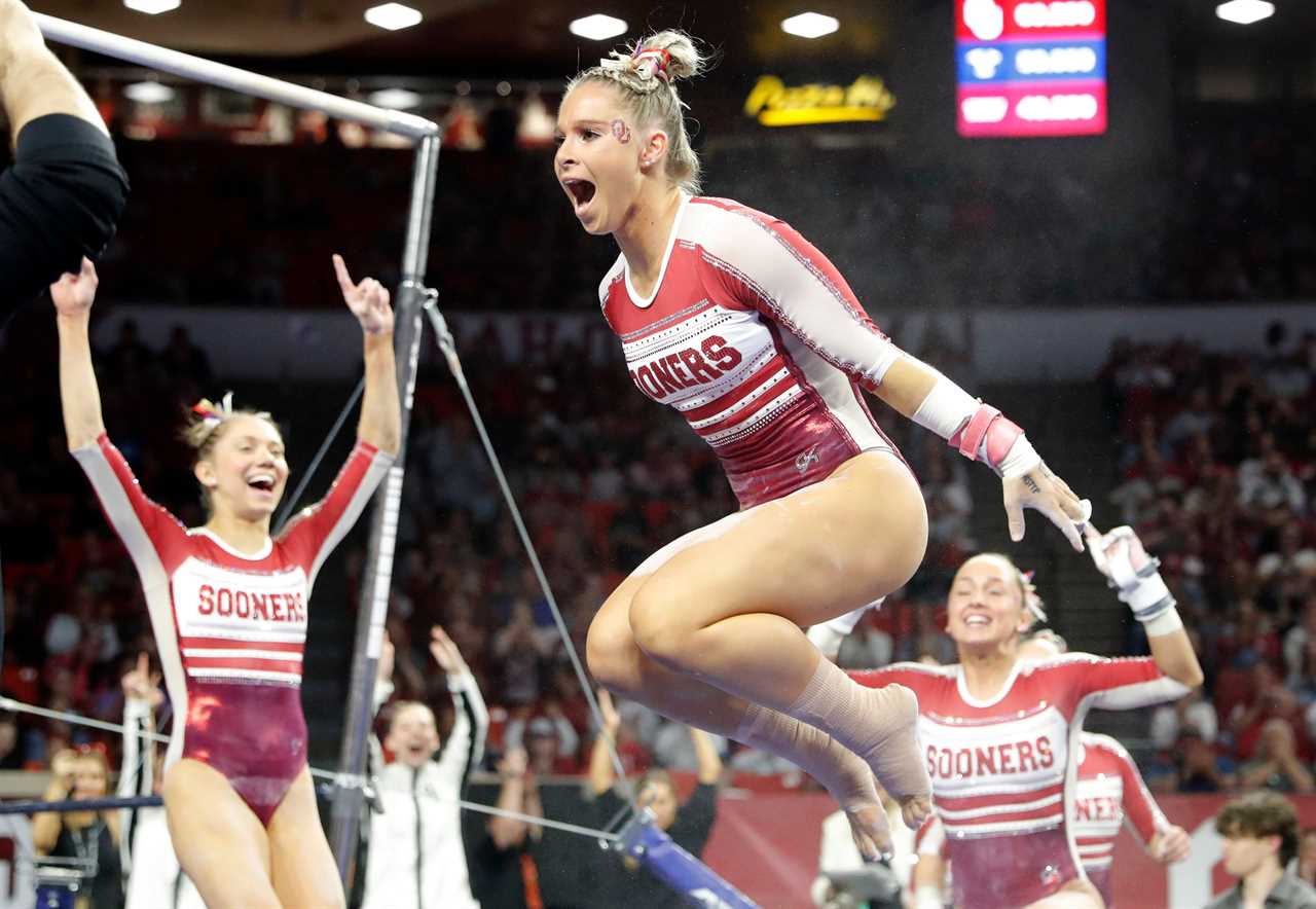 Best photos from Oklahoma Women's Gymnastics win Friday night