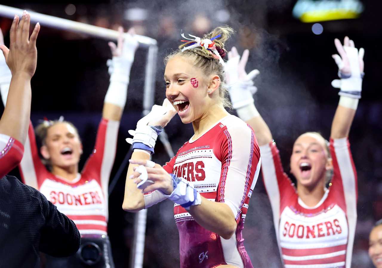 Best photos from Oklahoma Women's Gymnastics win Friday night