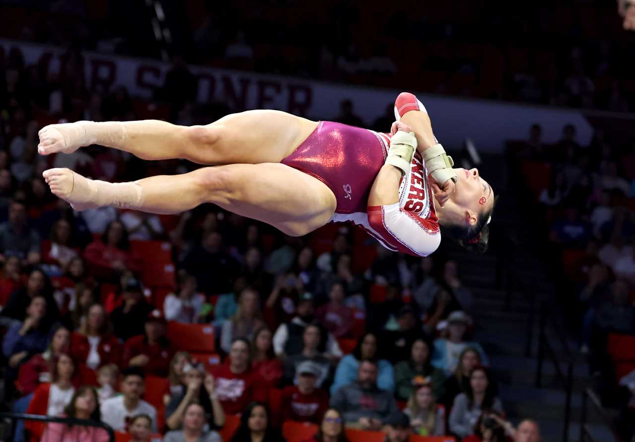 Best photos from Oklahoma Women's Gymnastics win Friday night