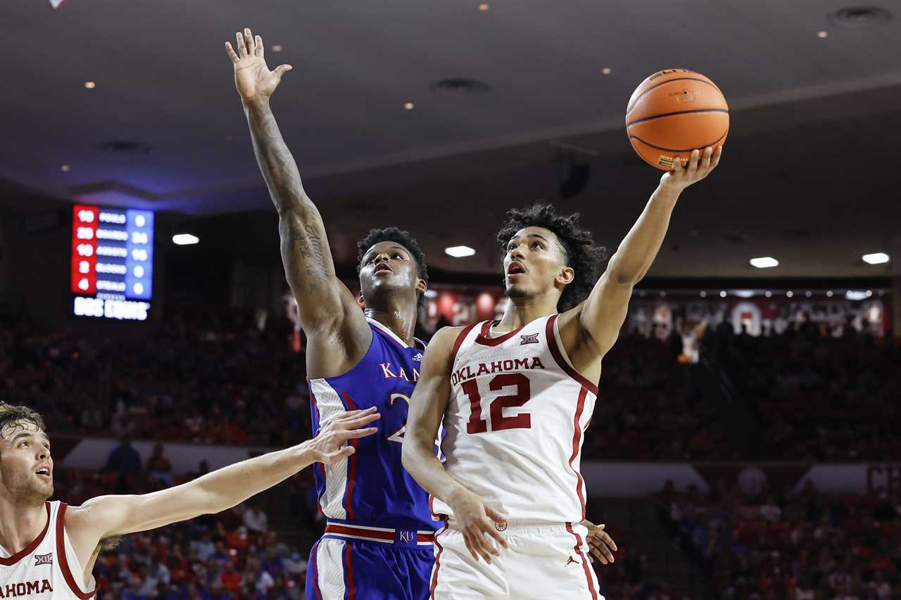 Best Photos from Oklahoma's loss to the Kansas Jayhawks