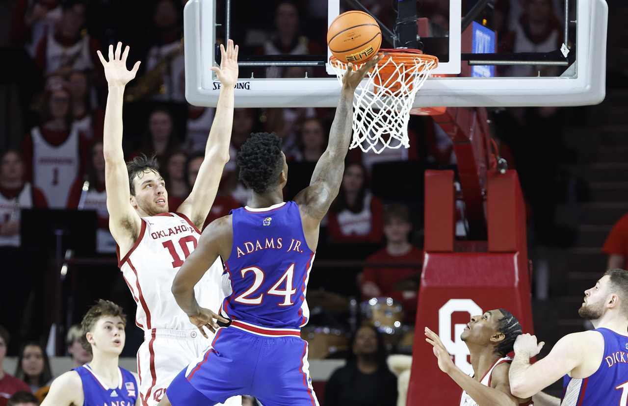 Best Photos from Oklahoma's loss to the Kansas Jayhawks