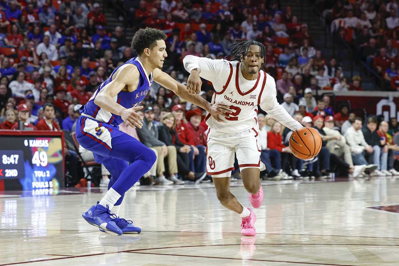 Best Photos from Oklahoma's loss to the Kansas Jayhawks