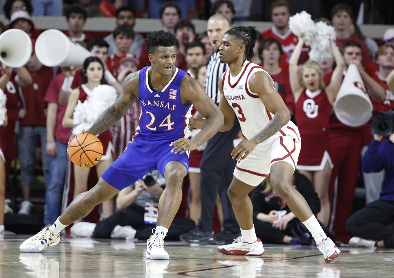 Best Photos from Oklahoma's loss to the Kansas Jayhawks