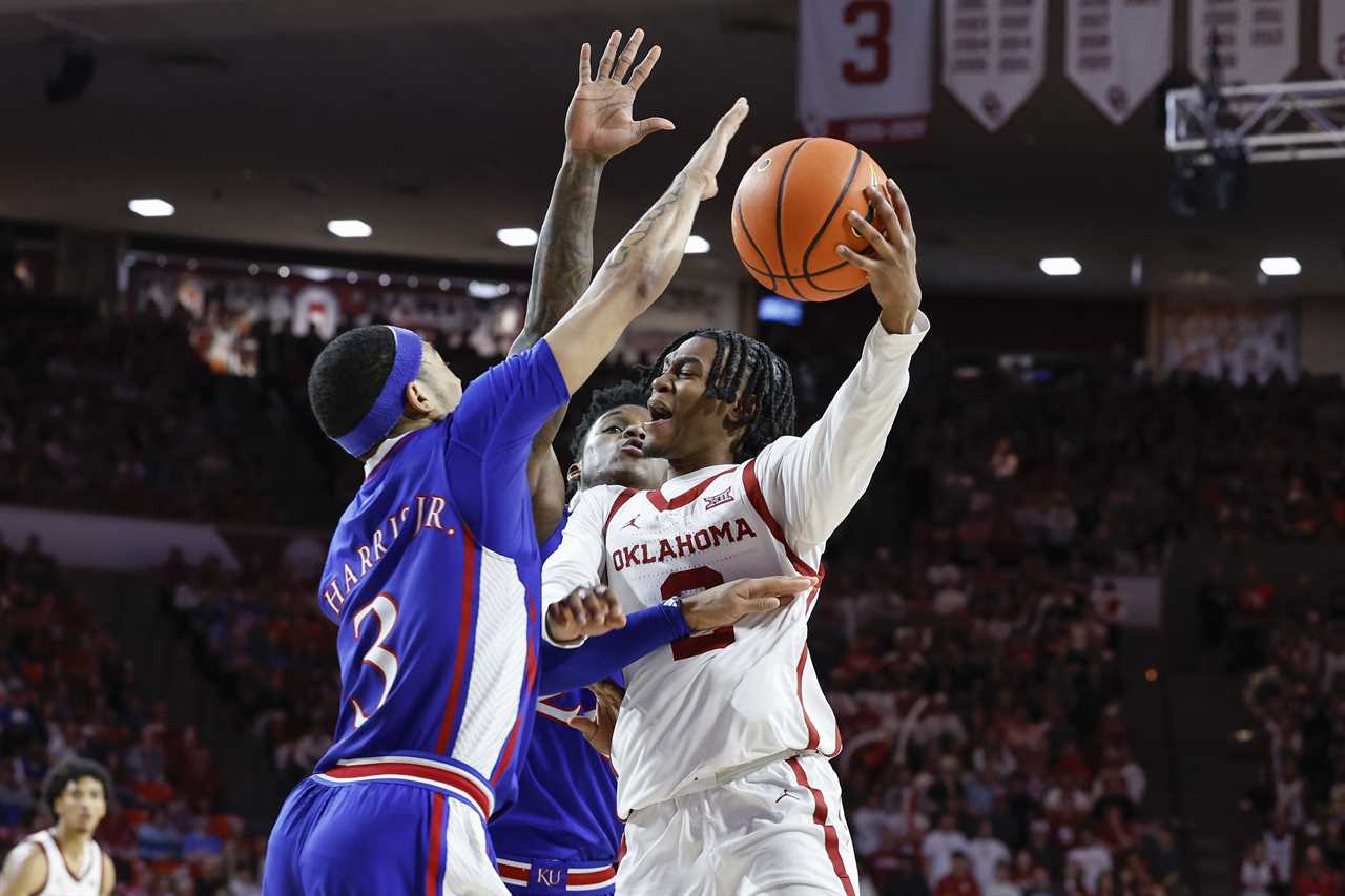 Best Photos from Oklahoma's loss to the Kansas Jayhawks