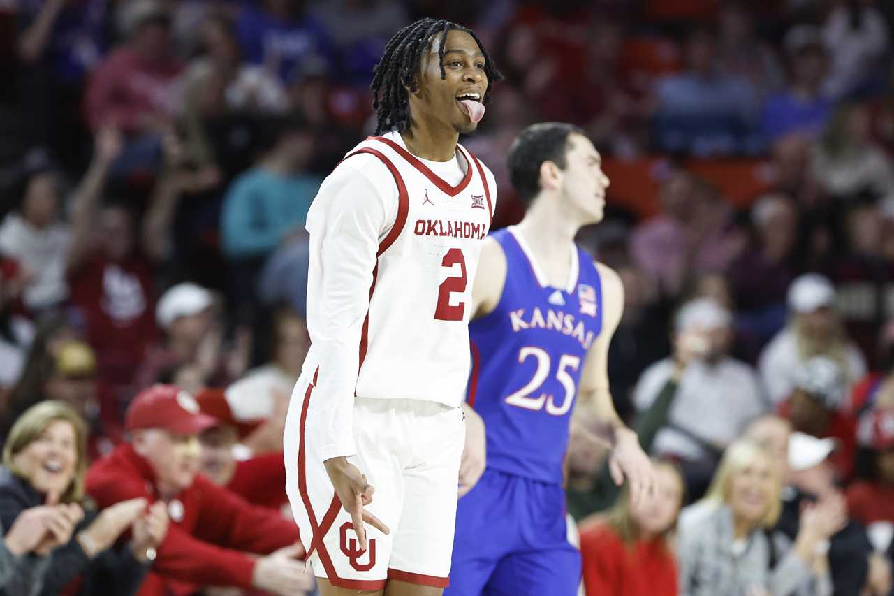 Best Photos from Oklahoma's loss to the Kansas Jayhawks