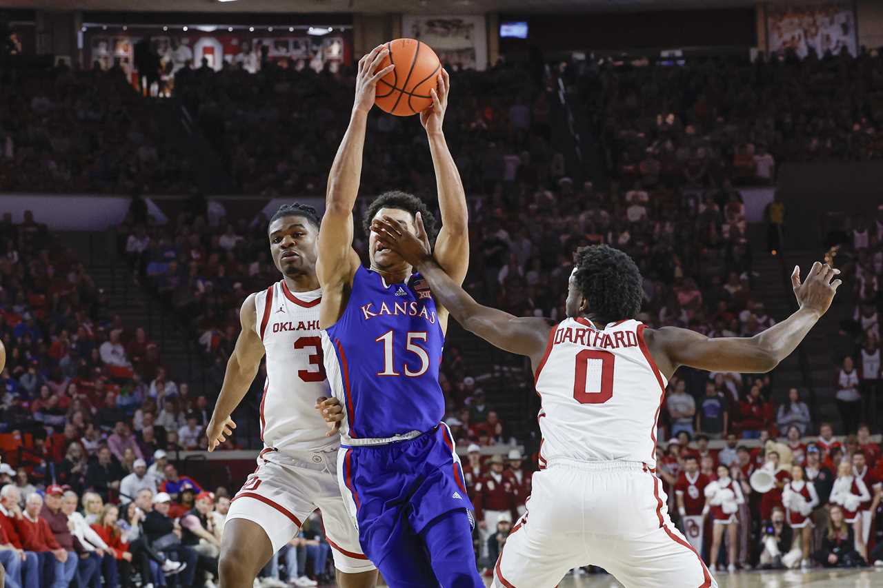 Best Photos from Oklahoma's loss to the Kansas Jayhawks