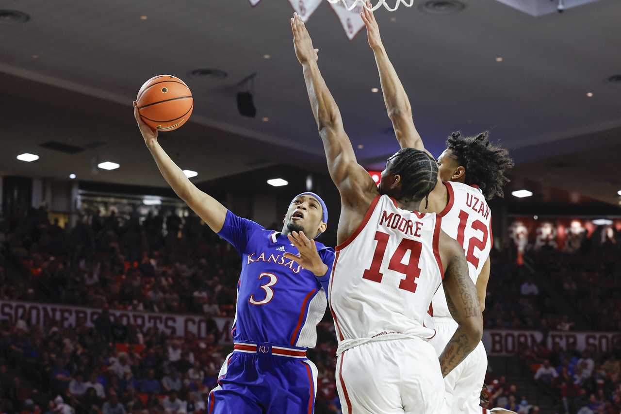 Best Photos from Oklahoma's loss to the Kansas Jayhawks