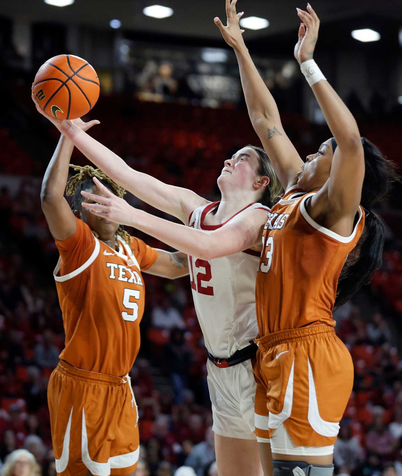 Best Photos from Oklahoma Women's upset win over the No. 3 Texas Longhorns