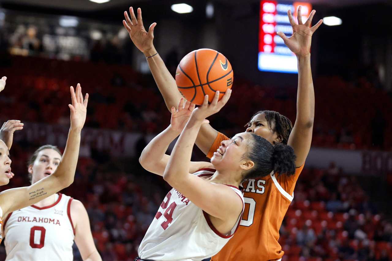 Best Photos from Oklahoma Women's upset win over the No. 3 Texas Longhorns