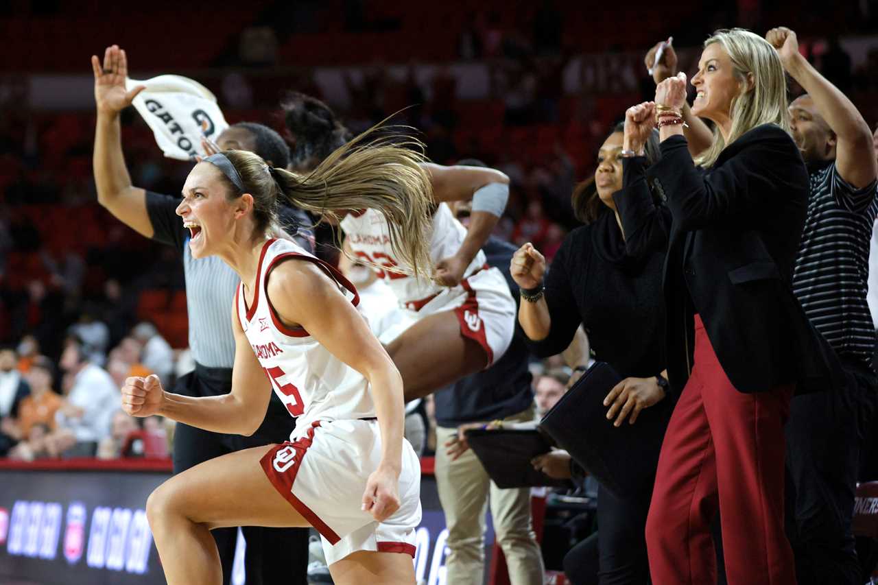 Best Photos from Oklahoma Women's upset win over the No. 3 Texas Longhorns