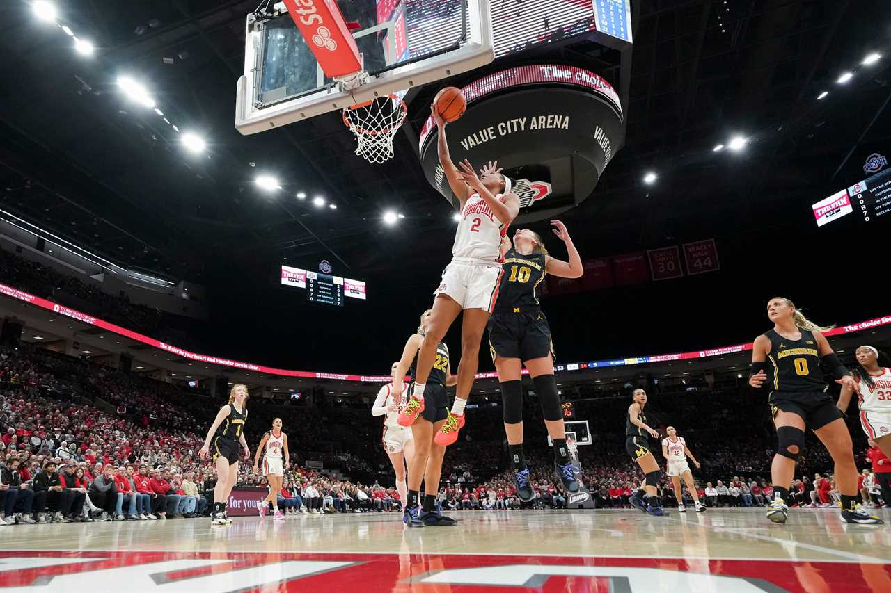 Best photos of Ohio State women's basketball's Big Ten clinching victory over Michigan