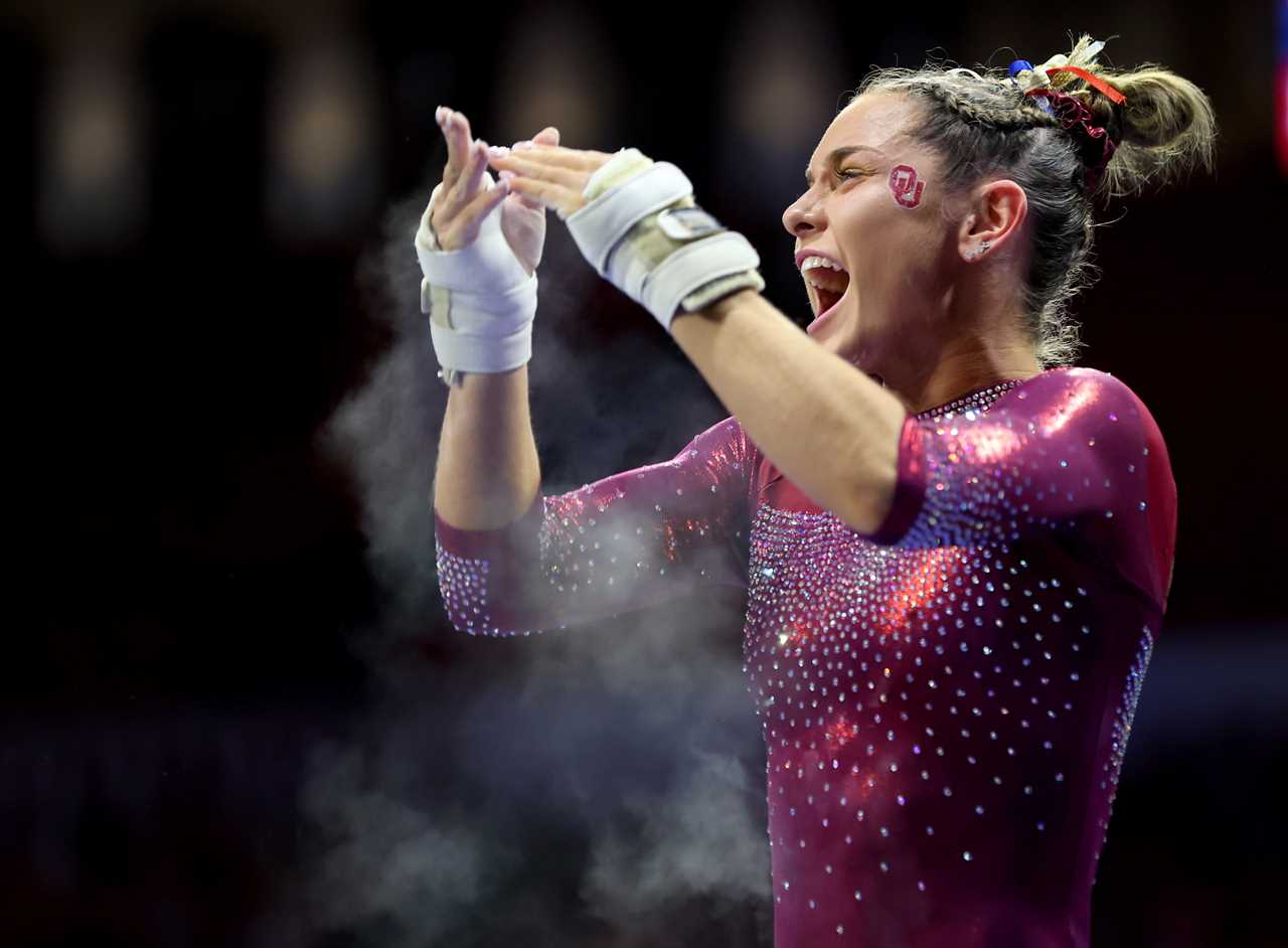 Best photos from Oklahoma Women's Gymnastics historic Big 12 championship win