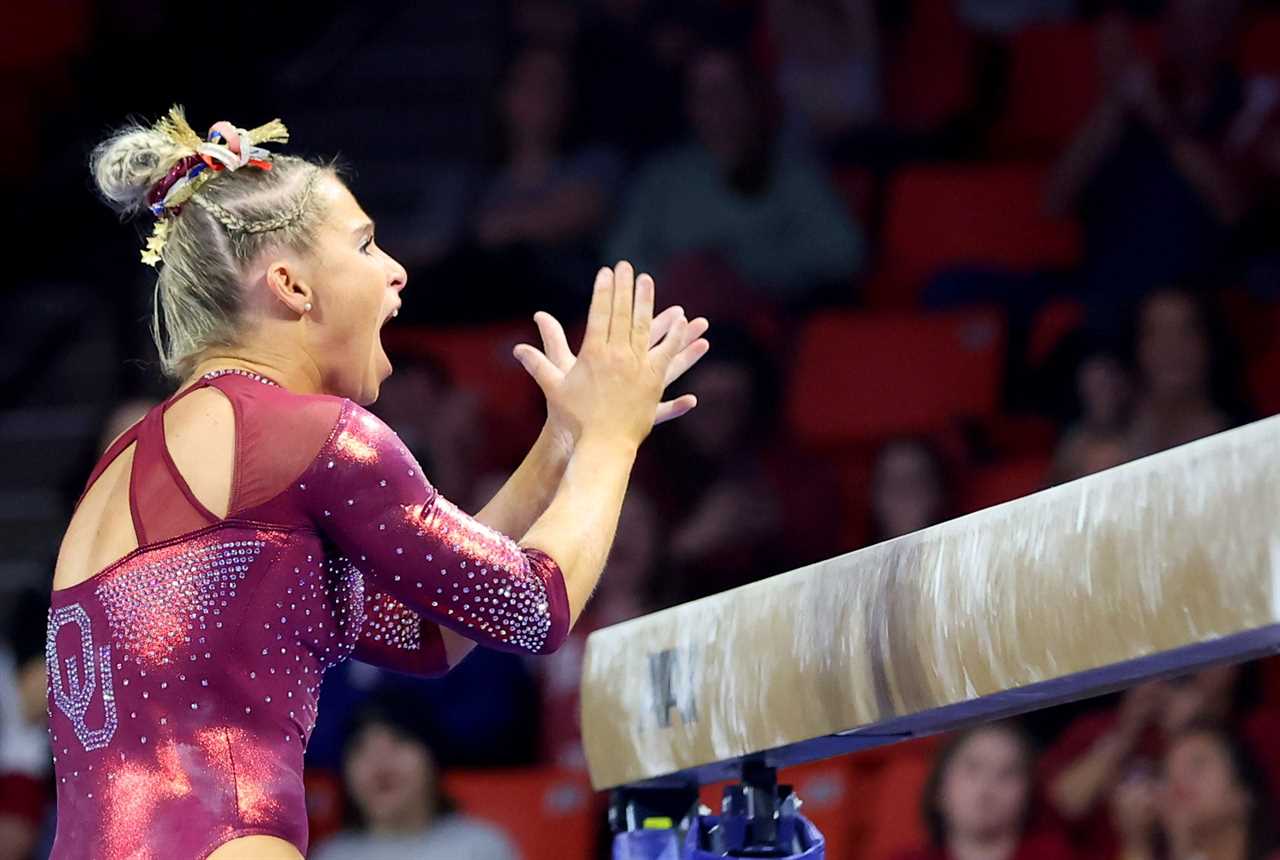 Best photos from Oklahoma Women's Gymnastics historic Big 12 championship win