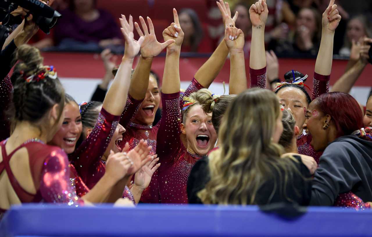 Best photos from Oklahoma Women's Gymnastics historic Big 12 championship win