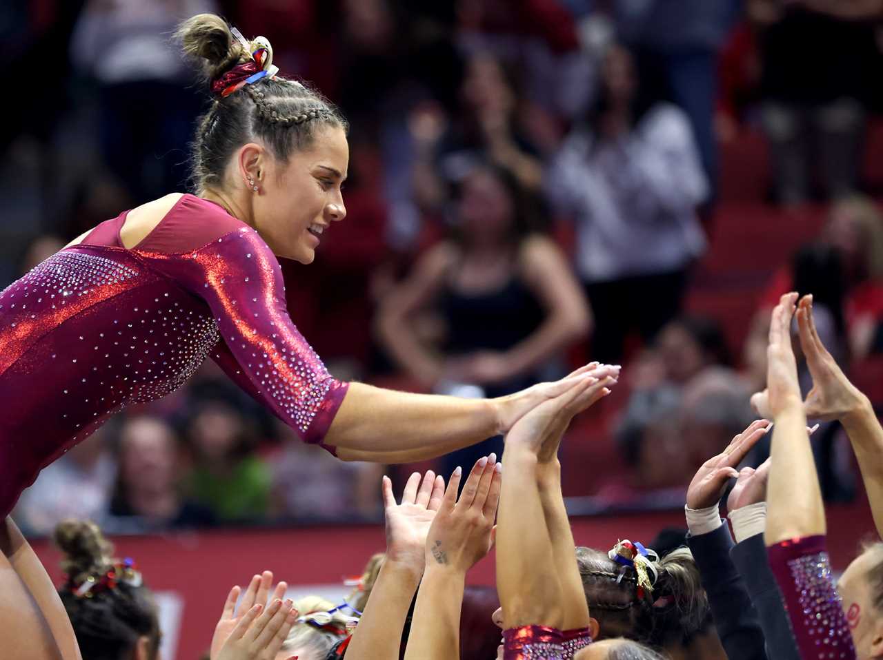 Best photos from Oklahoma Women's Gymnastics historic Big 12 championship win