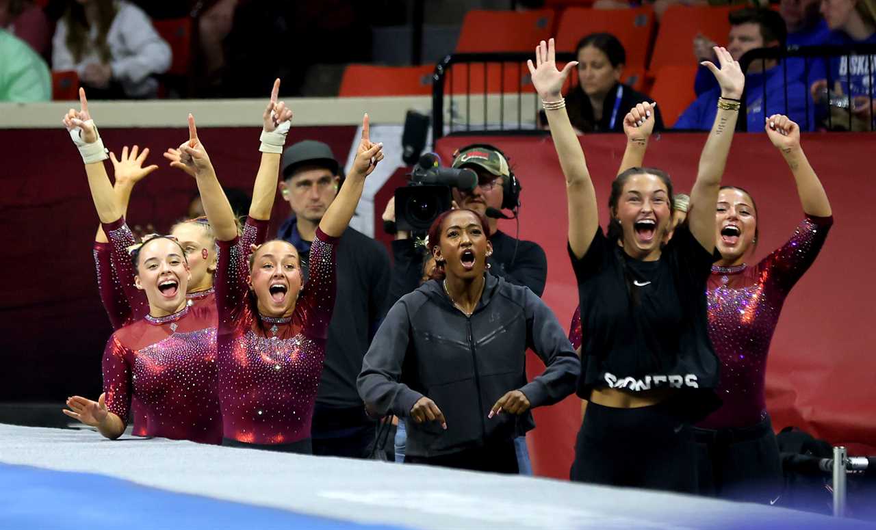 Best photos from Oklahoma Women's Gymnastics historic Big 12 championship win