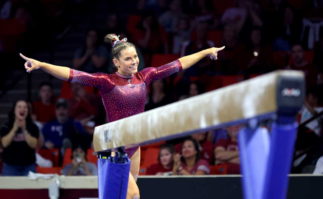 Best photos from Oklahoma Women's Gymnastics historic Big 12 championship win