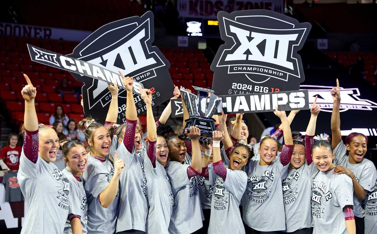 Best photos from Oklahoma Women's Gymnastics historic Big 12 championship win