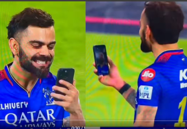 IPL 2024: Virat Kohli video calls Anushka, kids Vamika and Akaay, video gone viral