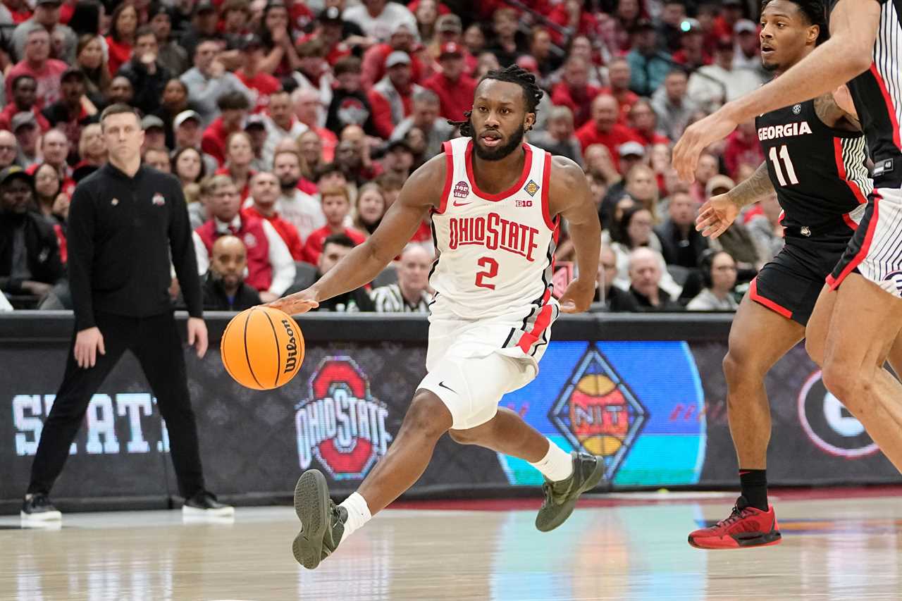 PHOTOS of Ohio State basketball's loss to Georgia in the NIT Tournament