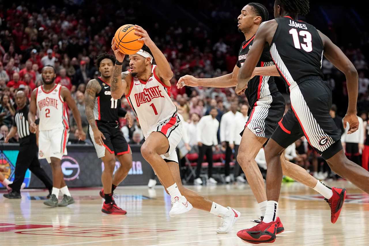 PHOTOS of Ohio State basketball's loss to Georgia in the NIT Tournament