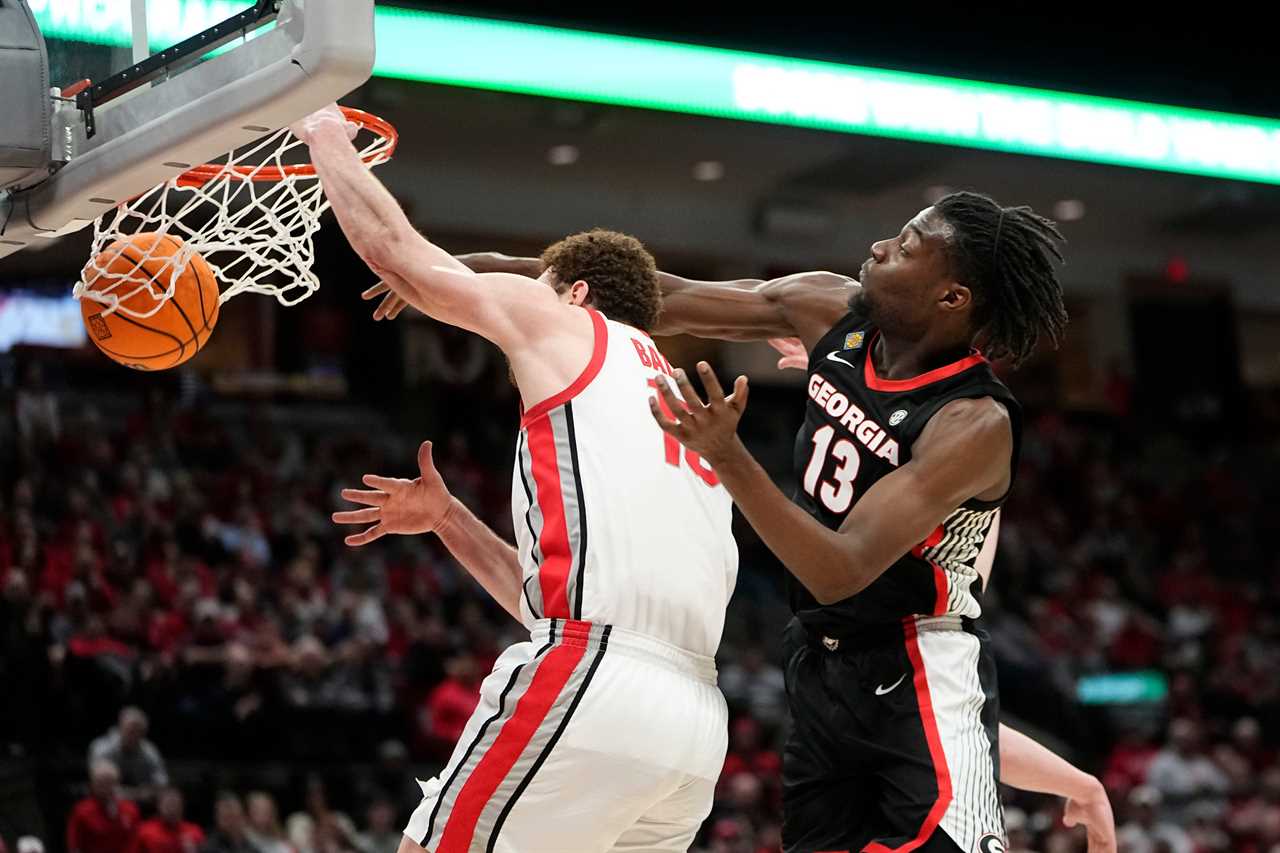 PHOTOS of Ohio State basketball's loss to Georgia in the NIT Tournament