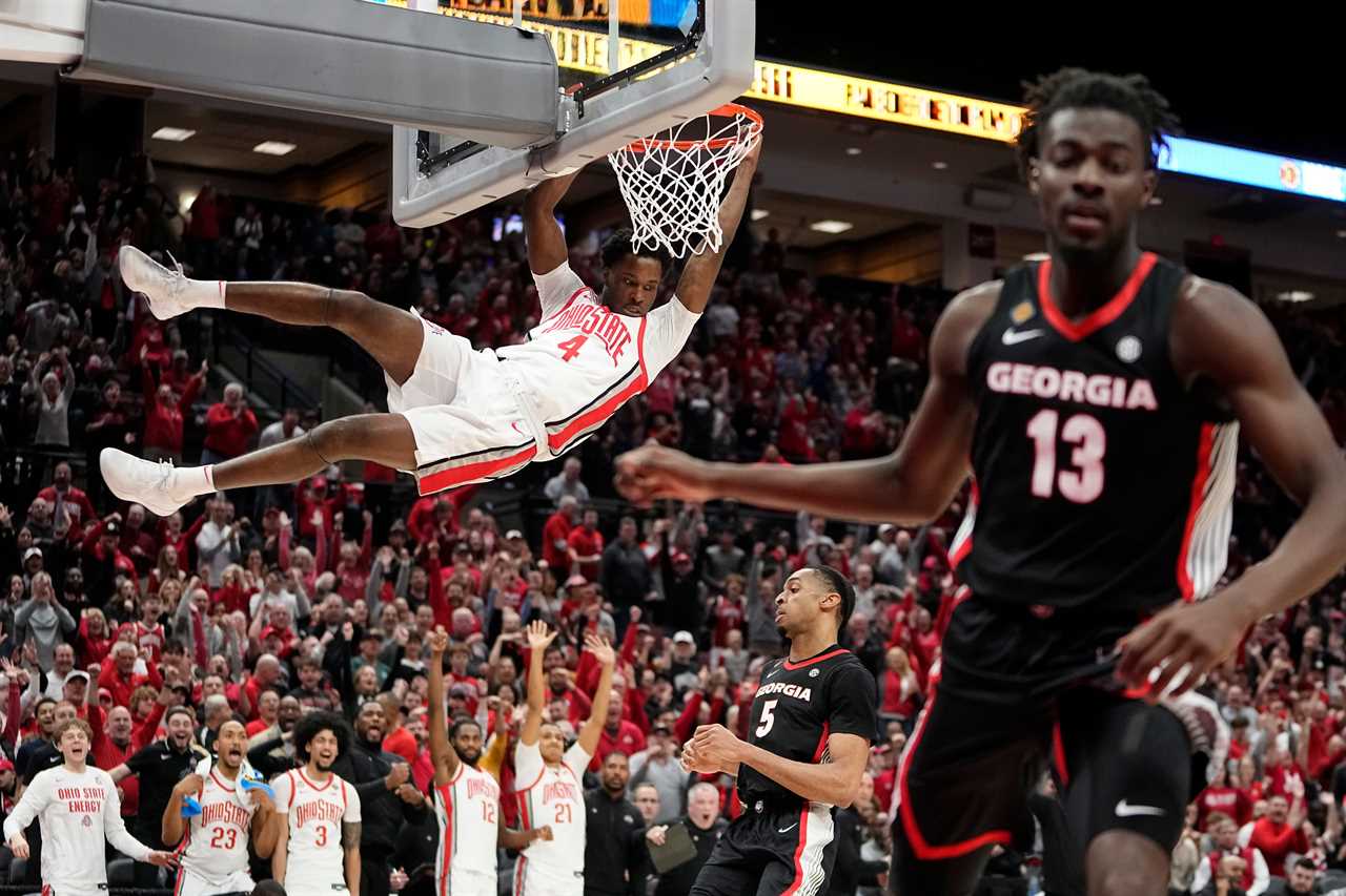 PHOTOS of Ohio State basketball's loss to Georgia in the NIT Tournament