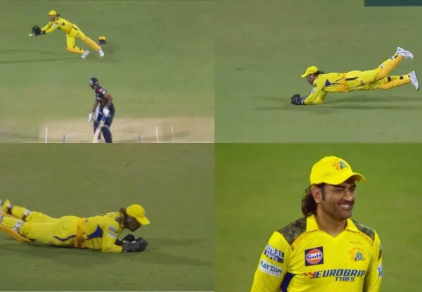 IPL 2024: MS Dhoni turns Back and takes 0.6 Secs to take stunning catch, Suresh Raina says ‘Tiger Zinda Hai’