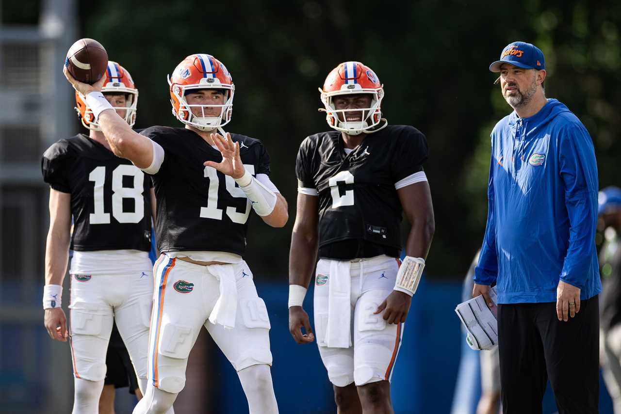 PHOTOS: Highlights from Florida football's ninth spring practice on Tuesday