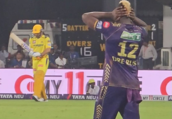 IPL 2024: Andre Russell can’t bear loud cheer for MS Dhoni in Chepauk, video gone viral