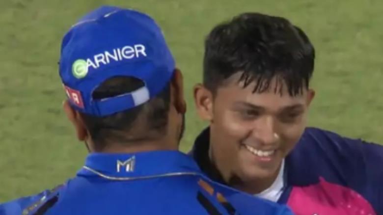 IPL 2024: Rohit Sharma embraces centurian Yashasvi Jaiswal with pride, watch here