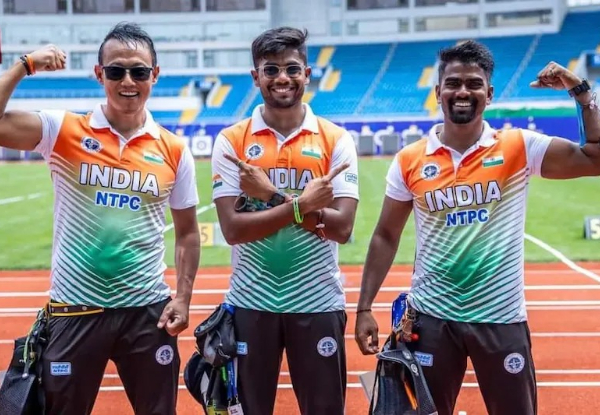 Glory for Indian archery Team, Golden trio secures gold at  Archery Recurve World Cup Stage 1