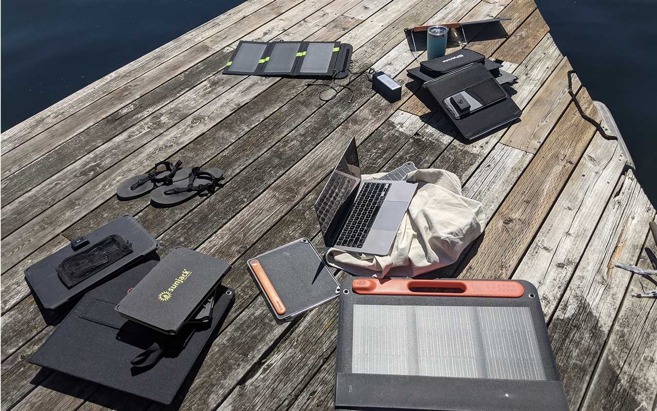 Testing solar chargers under sunny skies