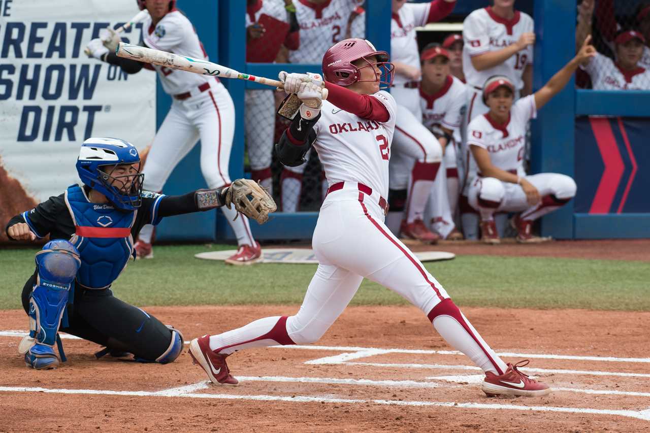 Best photos from the Oklahoma Sooners 9-1 WCWS win over Duke