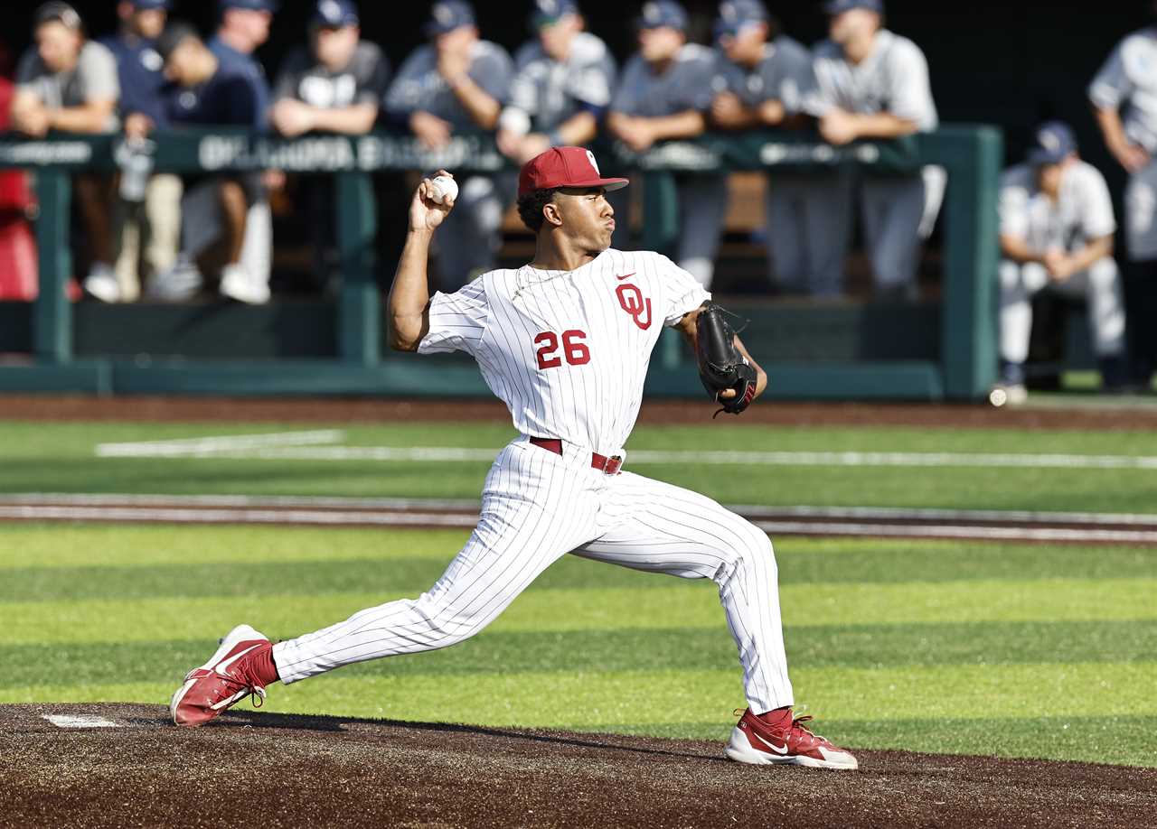 Photos from Oklahoma Sooners 14-0 win over Oral Roberts in the NCAA Tournament