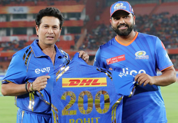 IPL 2024: Rohit Sharma play his 200th match for Mumbai Indians, gets special jersey from Sachin Tendulkar