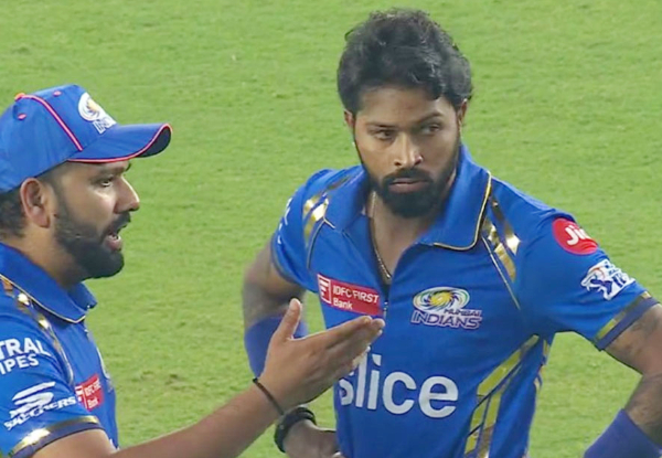IPL 2024: Rohit Sharma visibly frustrated has intense chat with Hardik Pandya, watch viral video