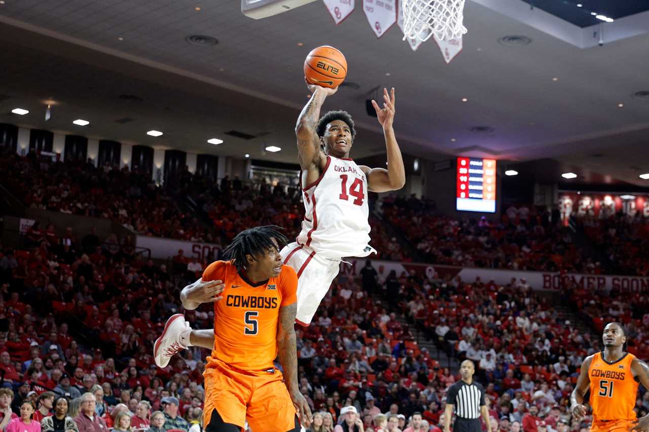 Best photos of Jalon Moore from the 2023-2024 Oklahoma Sooners basketball season