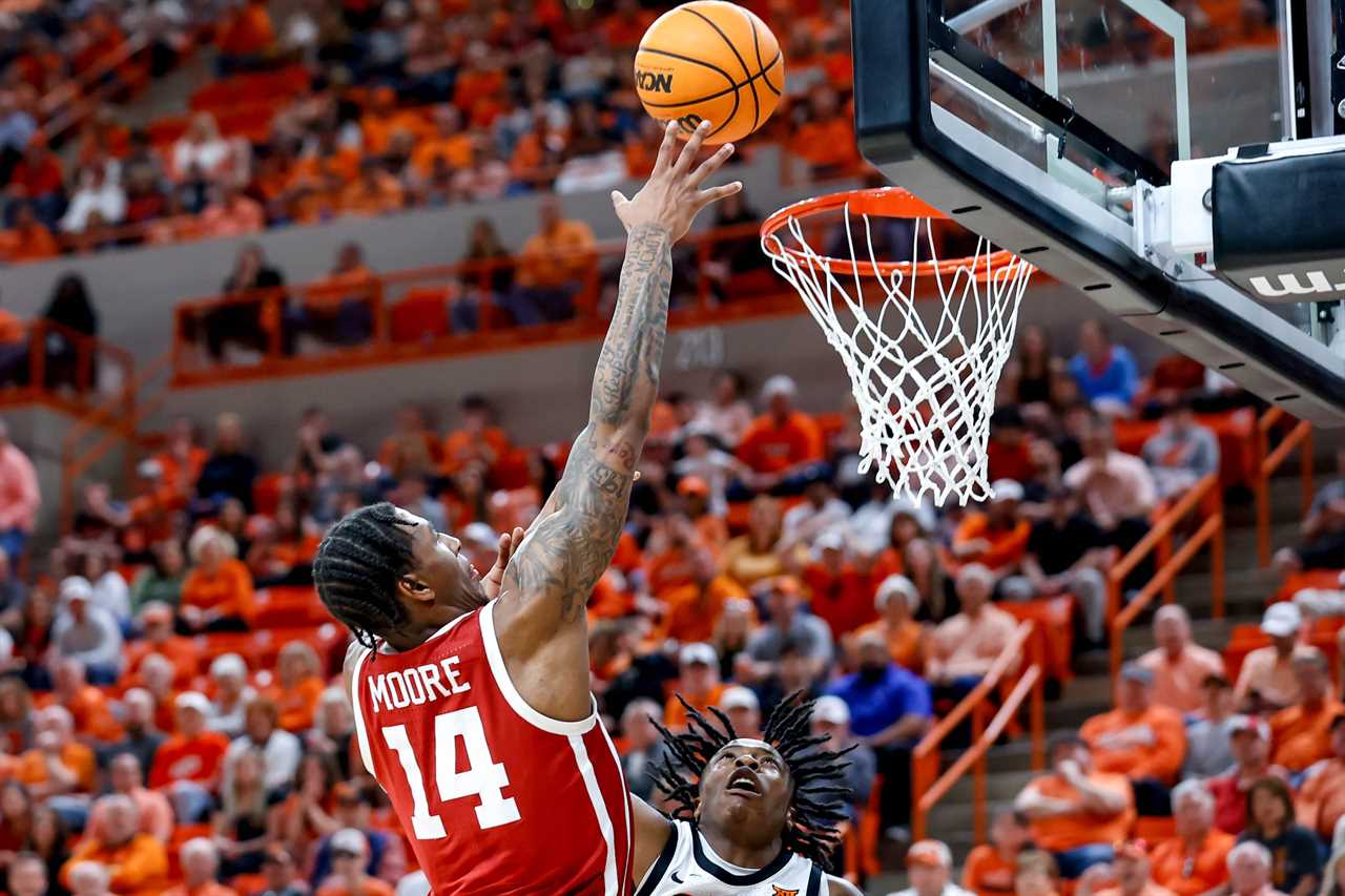 Best photos of Jalon Moore from the 2023-2024 Oklahoma Sooners basketball season