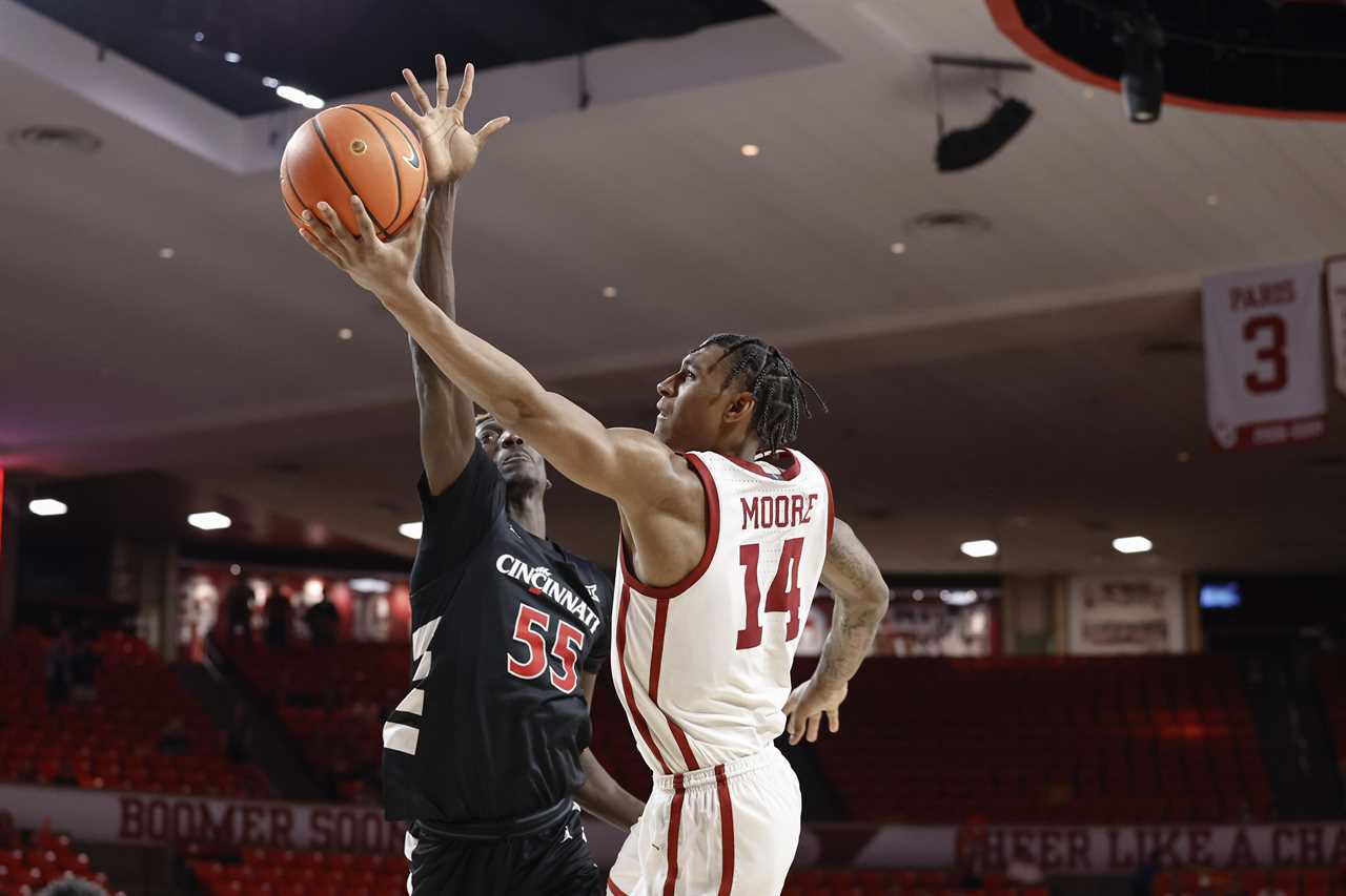 Best photos of Jalon Moore from the 2023-2024 Oklahoma Sooners basketball season